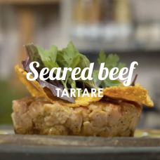 Seared beef tartare